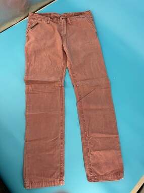 Jetlag Tailor Made Casual Pants Terracotta Rust Slim Fit 32